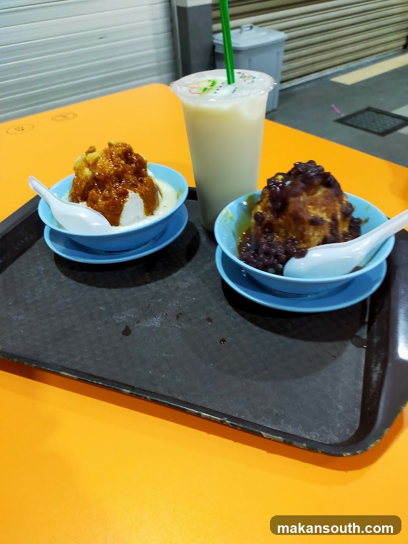 Dessert Tray with Milk Tea
