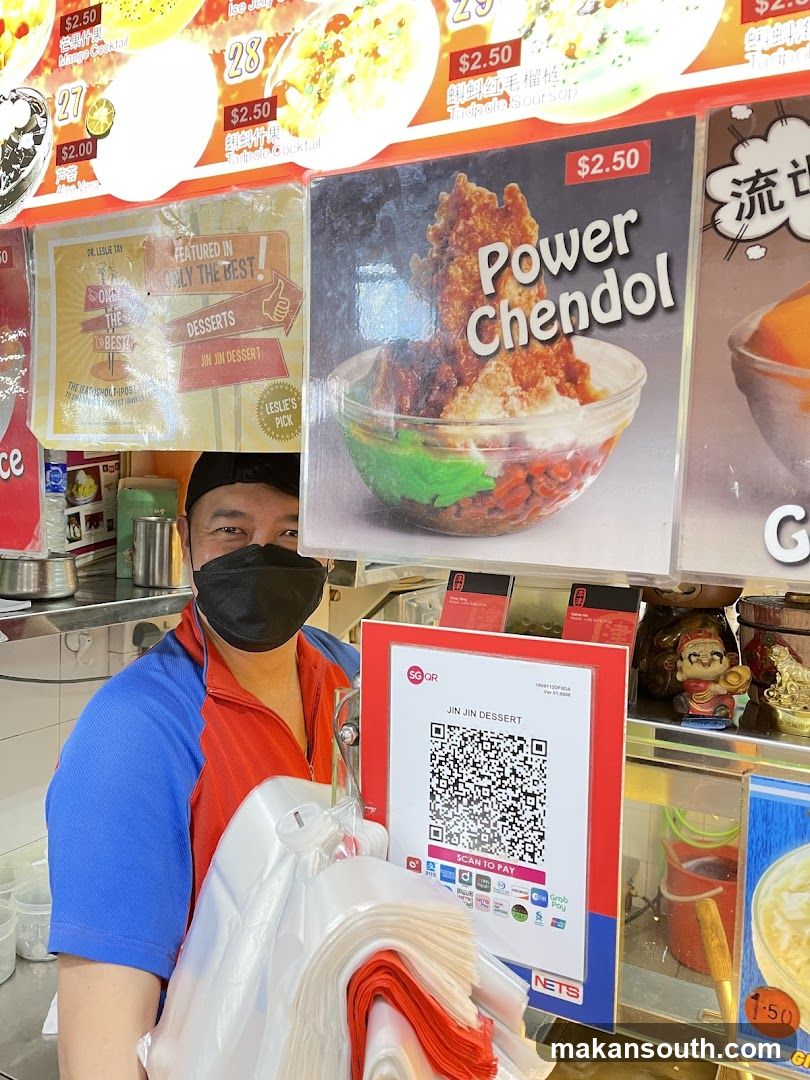 Food Stall Interior with Staff and Menu Board