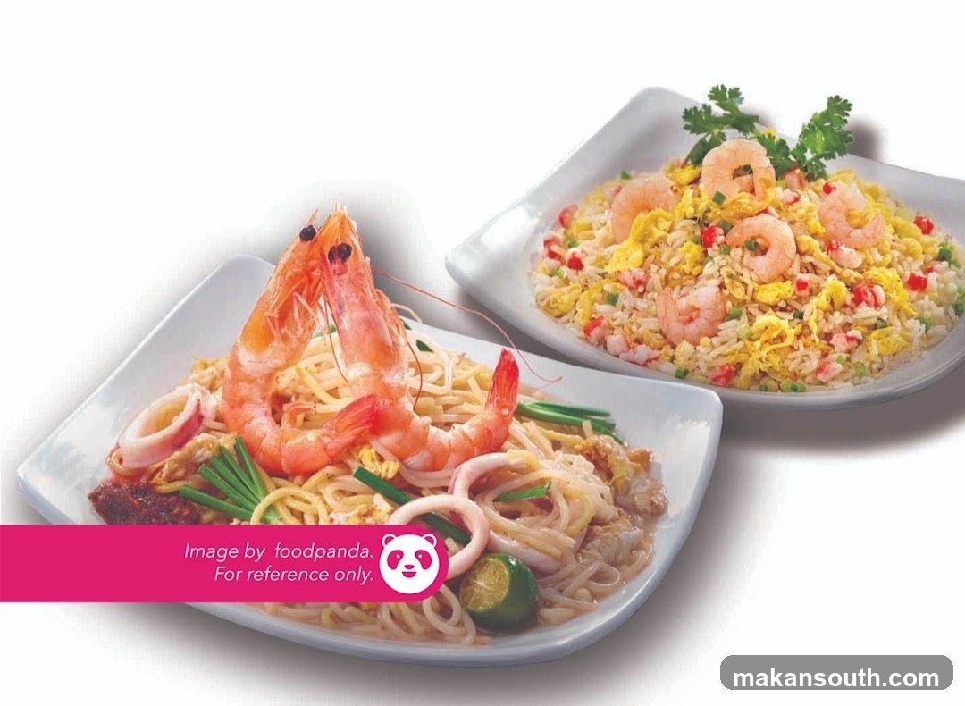 Seafood Noodles and Fried Rice