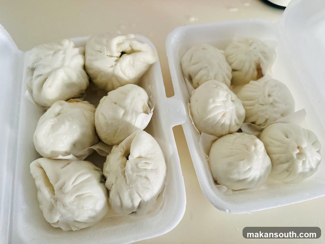 Steamed Buns in Takeout Containers