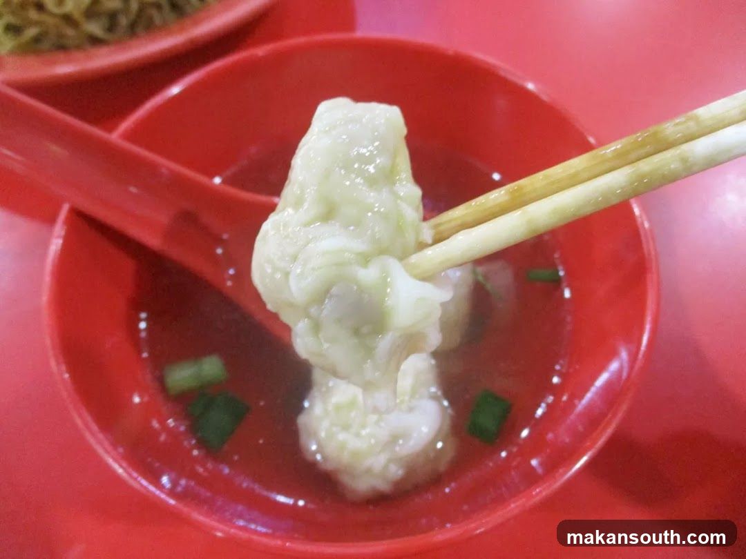 Wonton Soup with Chopsticks