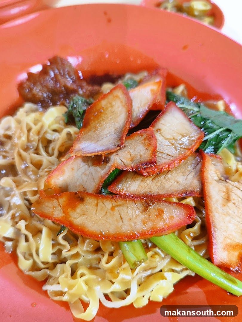 Noodle Dish with Char Siu and Greens