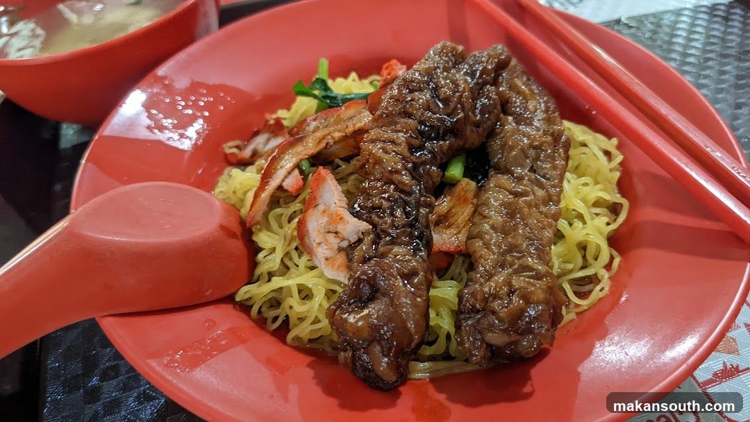 Noodle Dish with Meat and Crab Stick