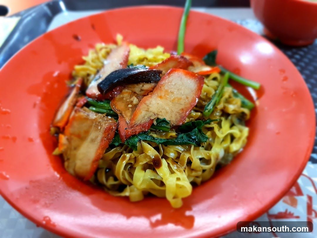 Noodle Dish with Char Siu and Greens