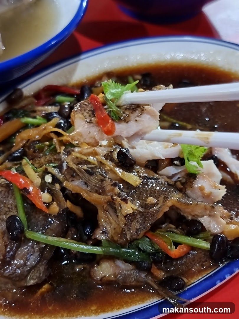 Fish Dish with Soy Sauce and Vegetables