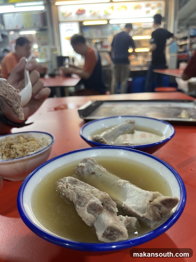 Dining at a food stall
