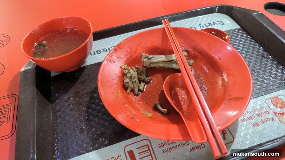 Leftover Meal on Tray