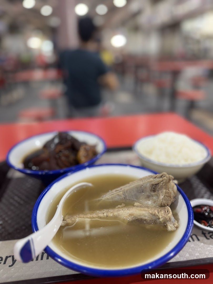 Food Tray with Soup and Rice
