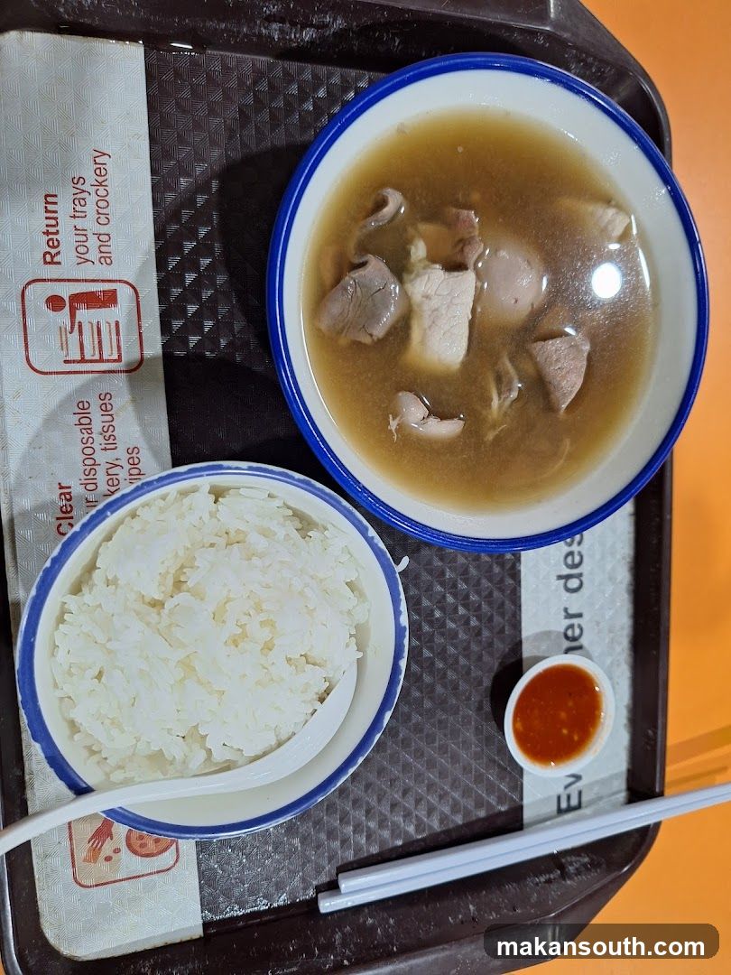 Meal Tray with Soup and Rice