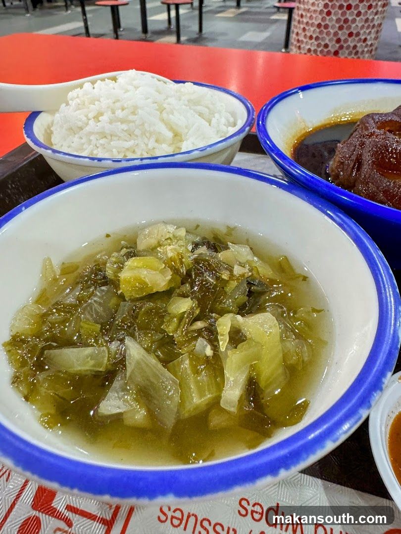 Cantonese-style meal at a hawker center