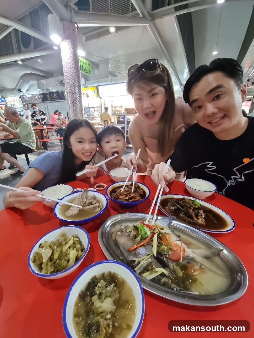 Family Dining at Hawker Center