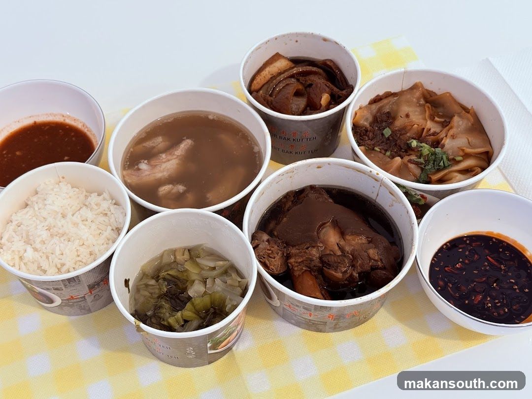 Takeout Meal Spread