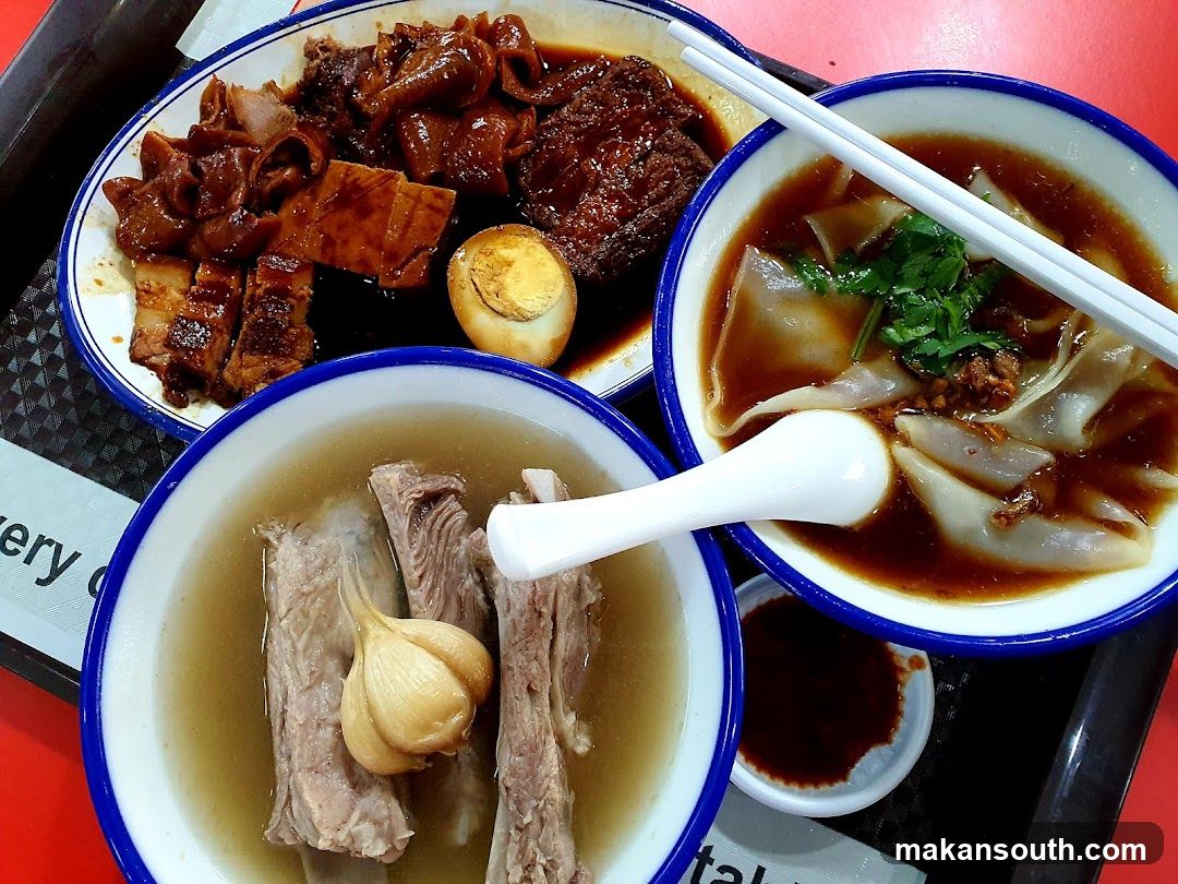 Food Tray with Chinese Dishes