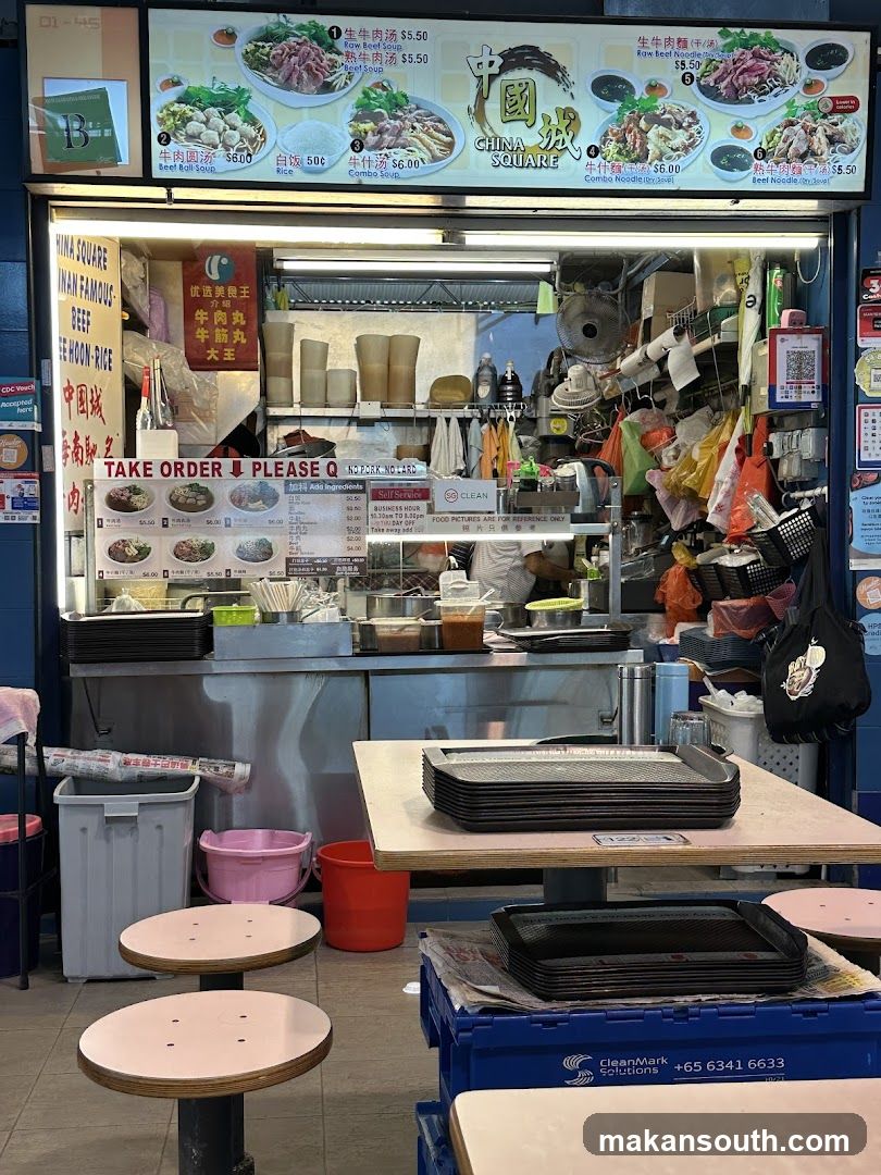 Food Stall Interior View