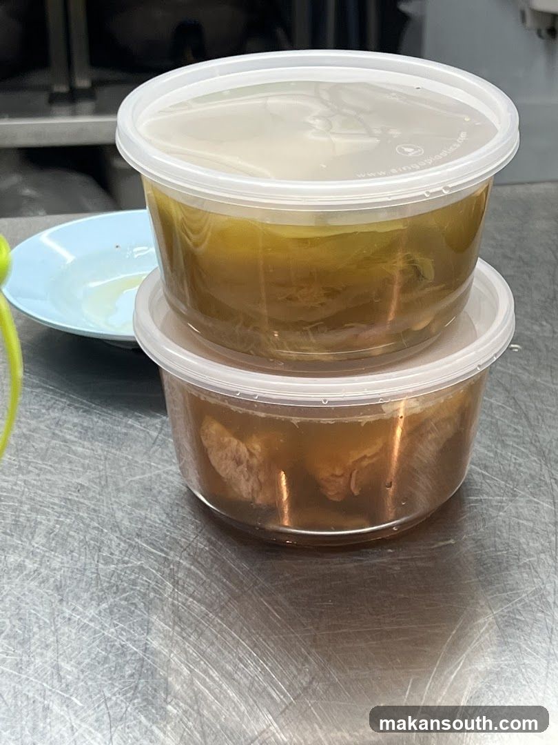 Stainless Steel Table with Food Containers