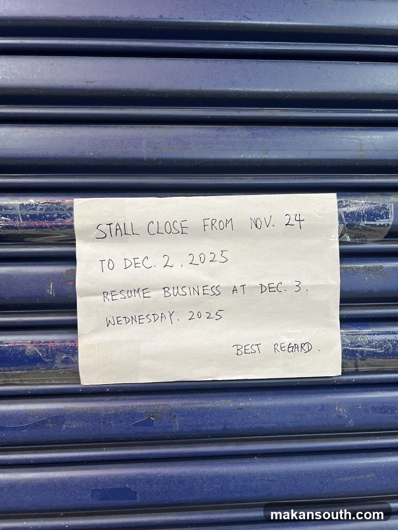 Closed Stall Notice
