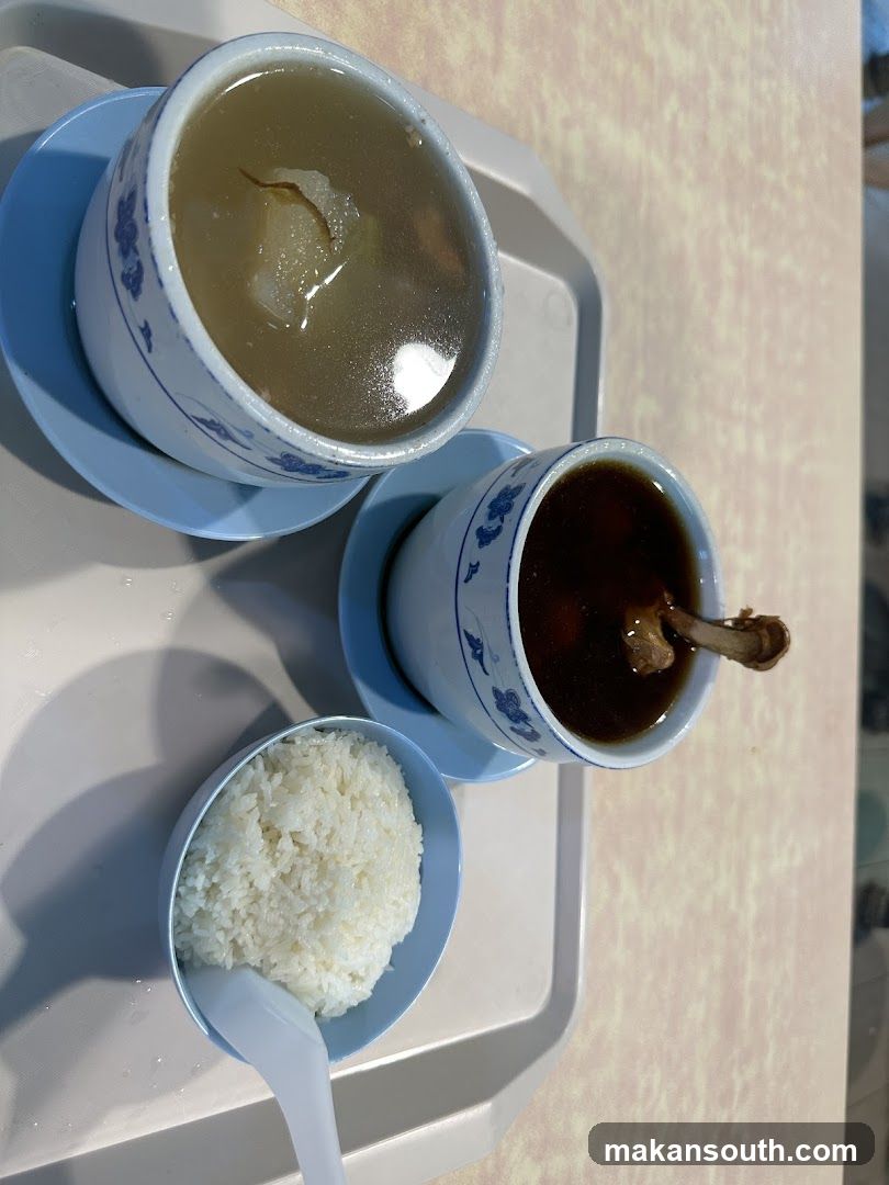 Meal Tray with Soup and Rice