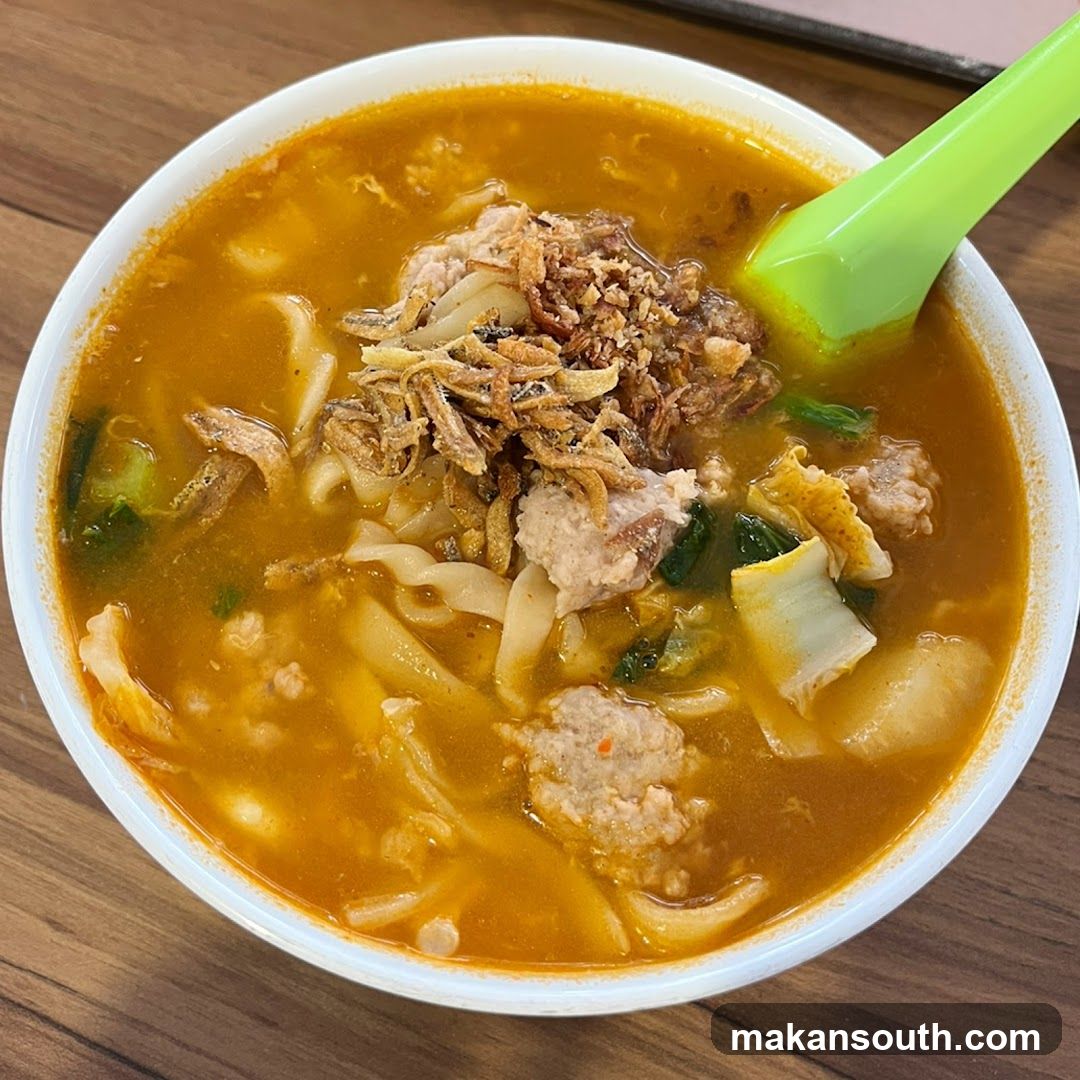 Lan Xiang Mee Hoon Kuey 兰香面粉果。板面