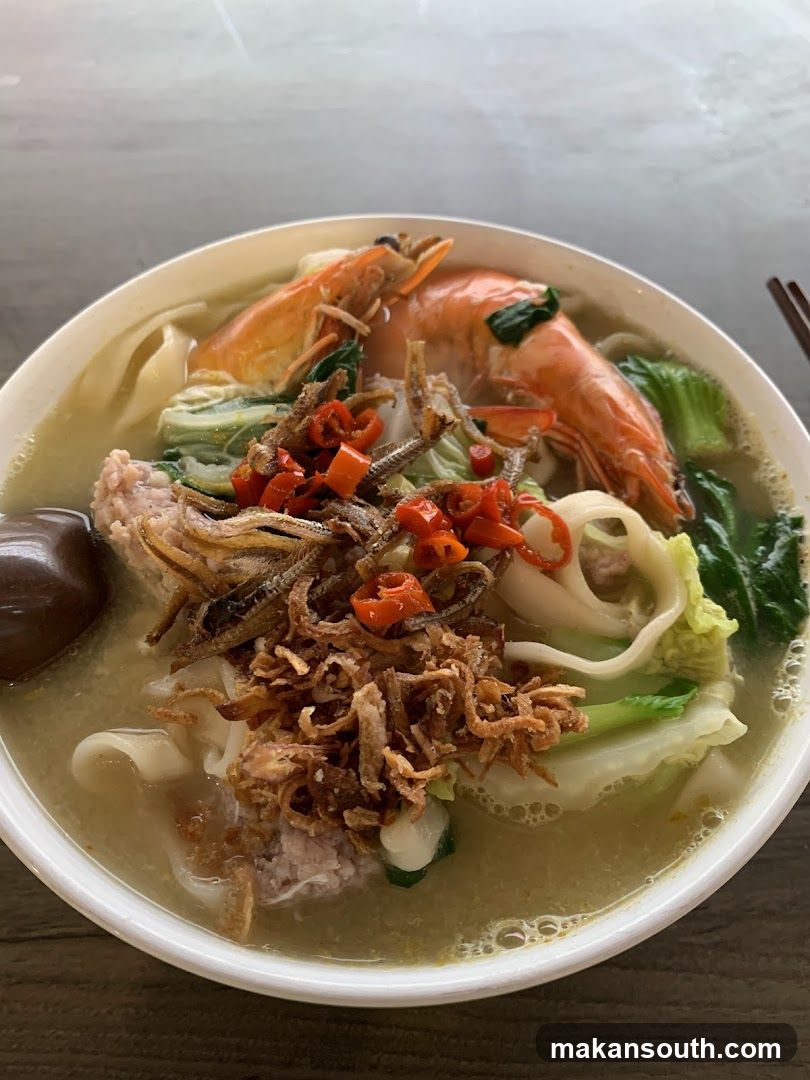 Noodle Soup with Shrimp and Pork