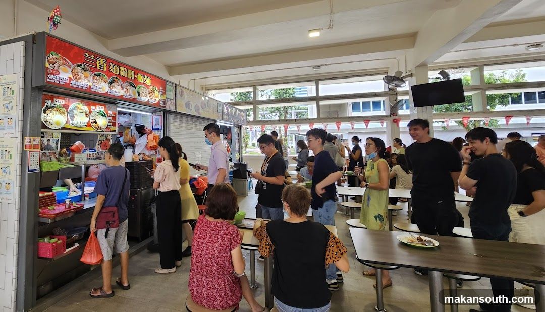 Food Stall with Customers