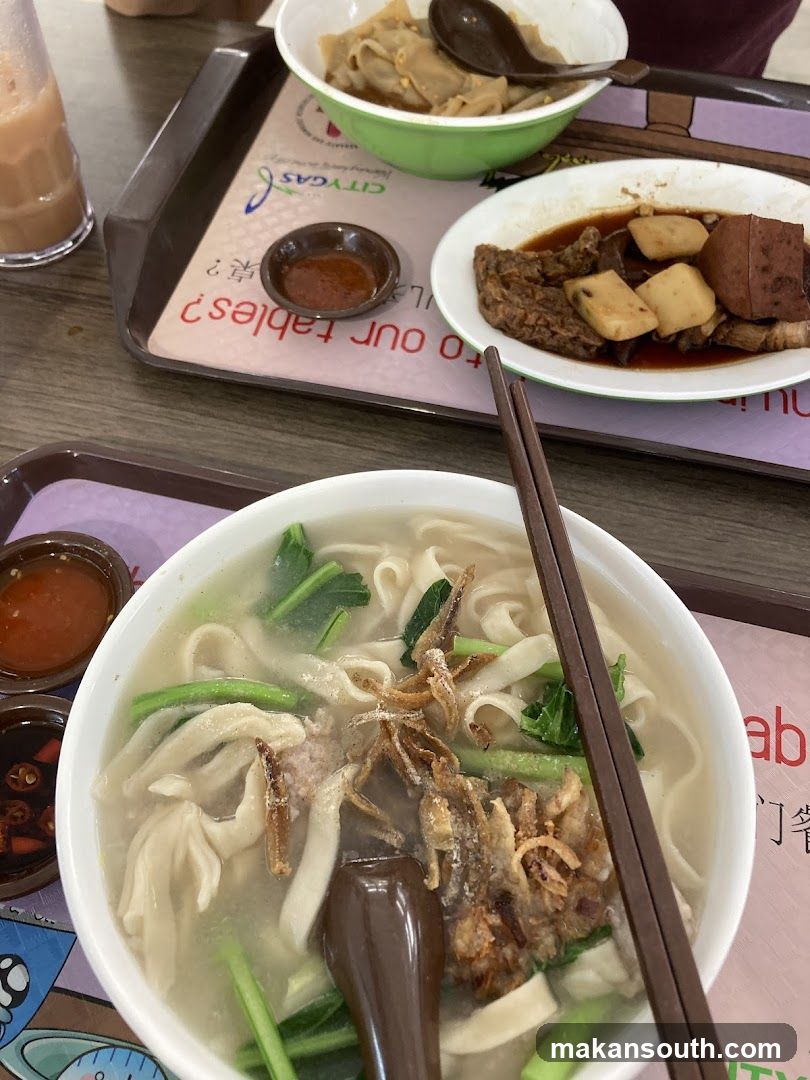 Noodle Soup and Side Dishes