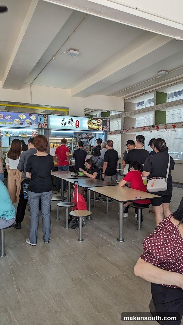 Food Stall with Customers