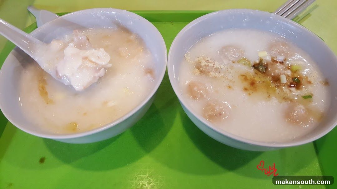 Two bowls of congee