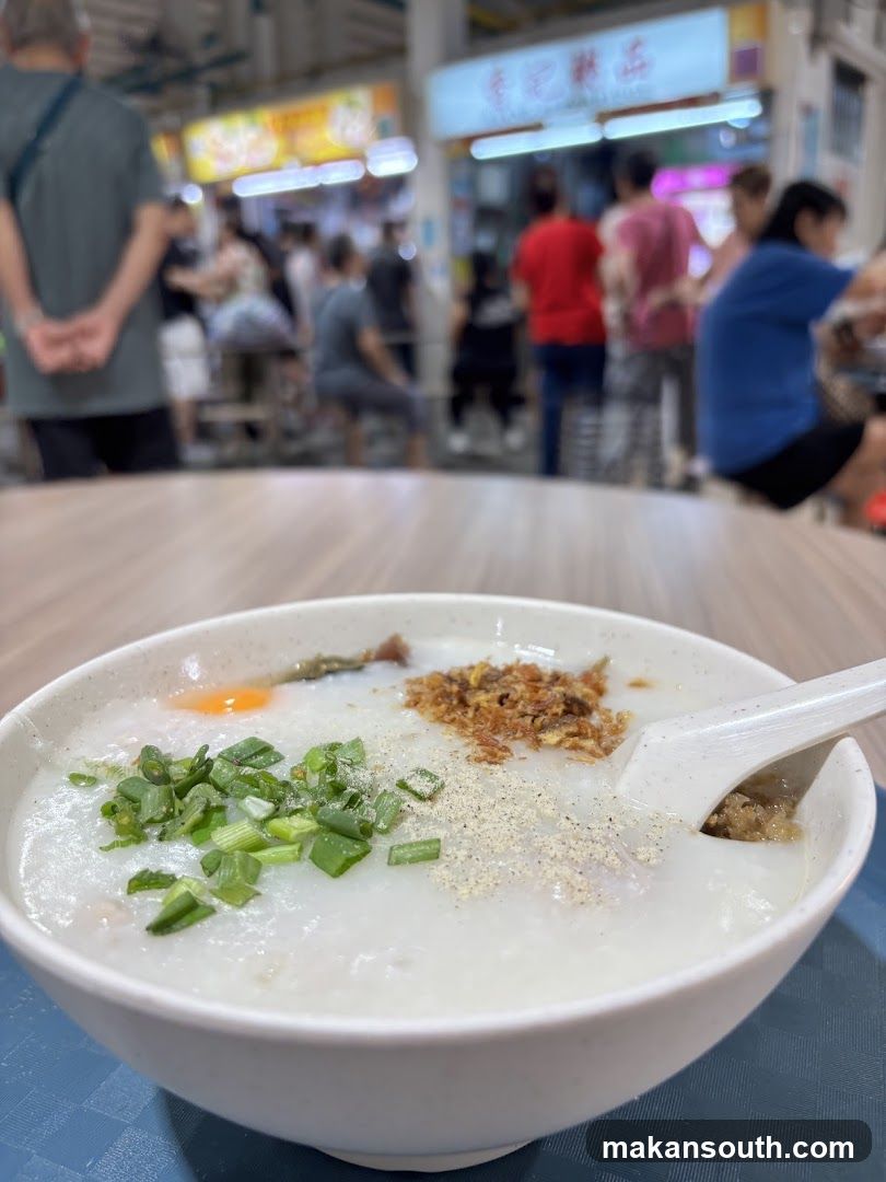 Congee with toppings