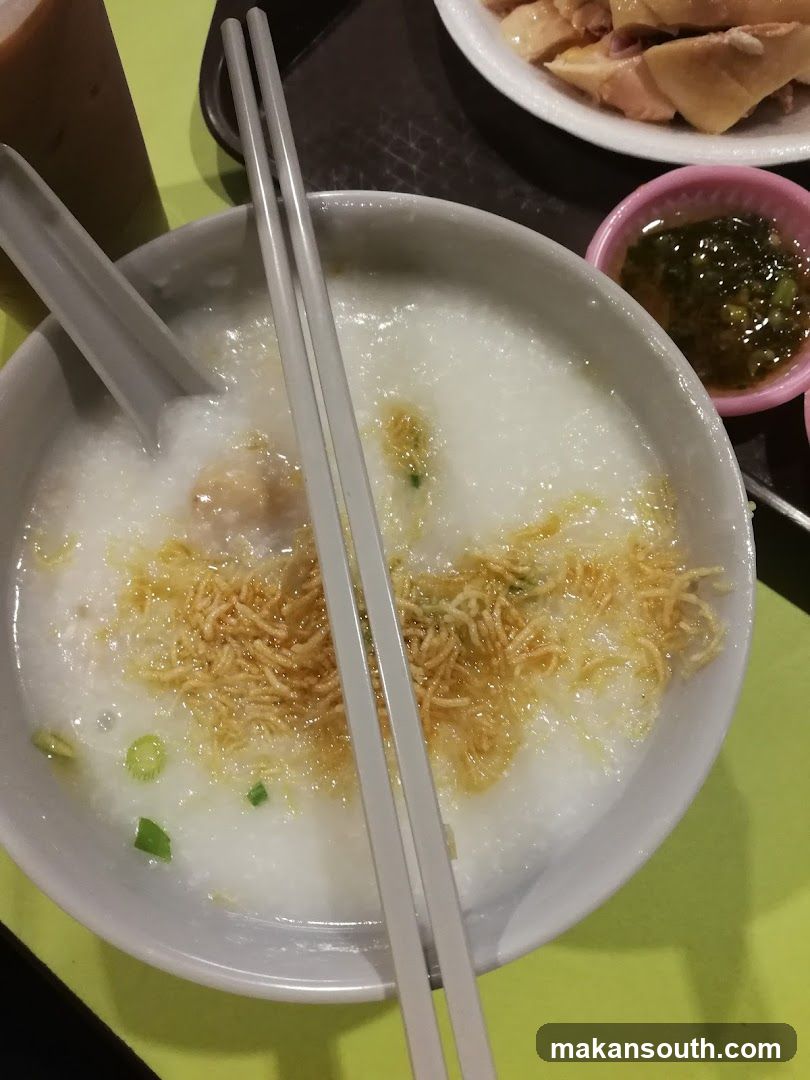 Congee with toppings