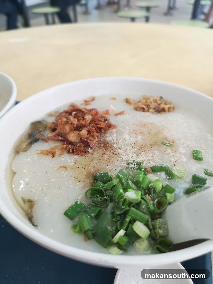 Congee with toppings