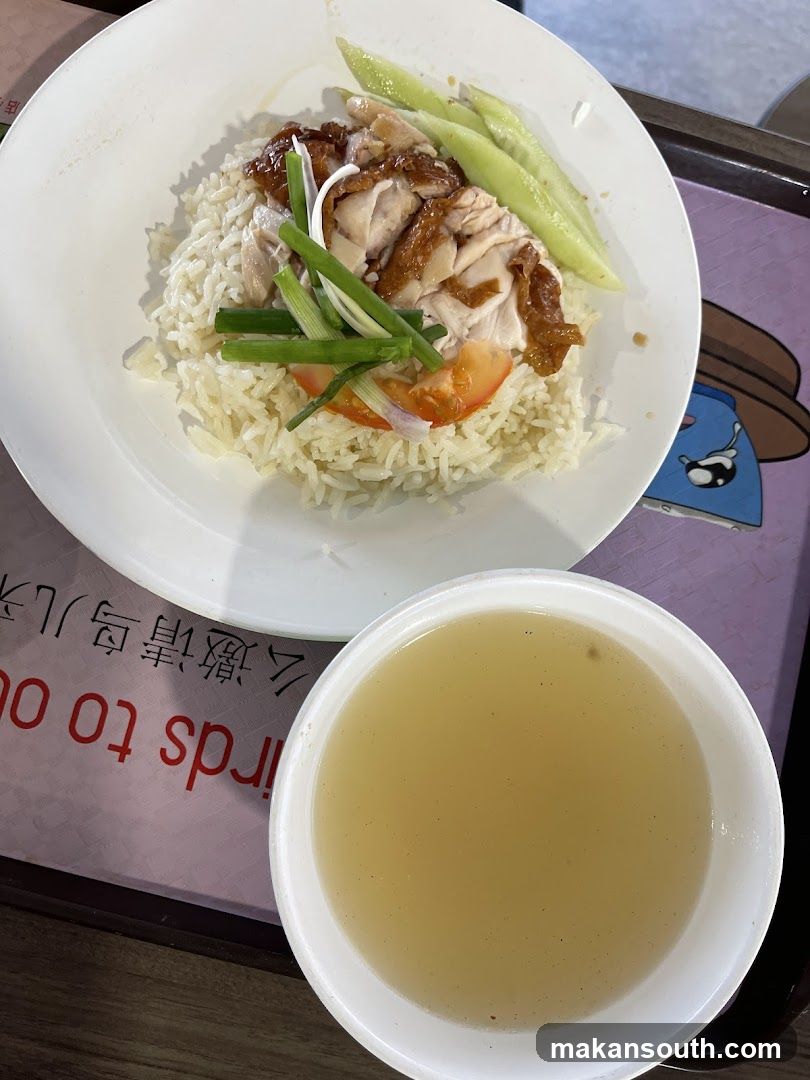 Chicken Rice with Soup