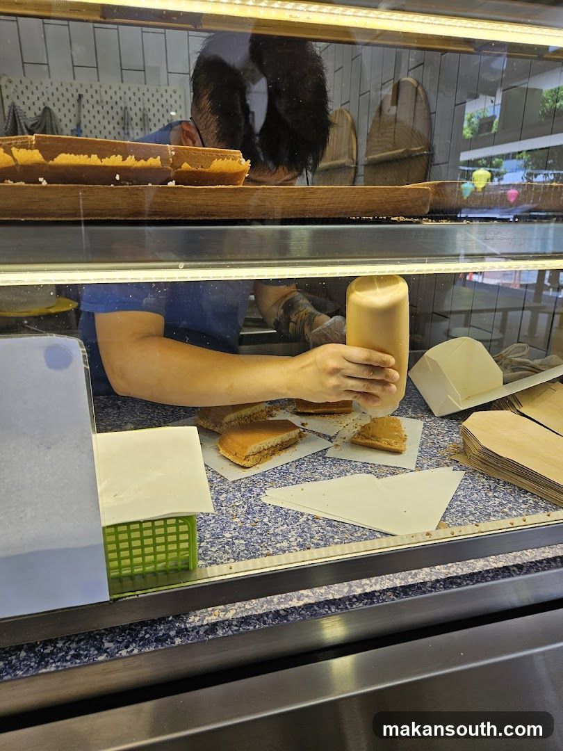 Baker preparing food