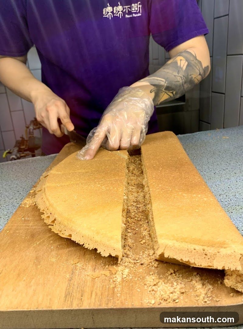 Peanut Pancake Preparation