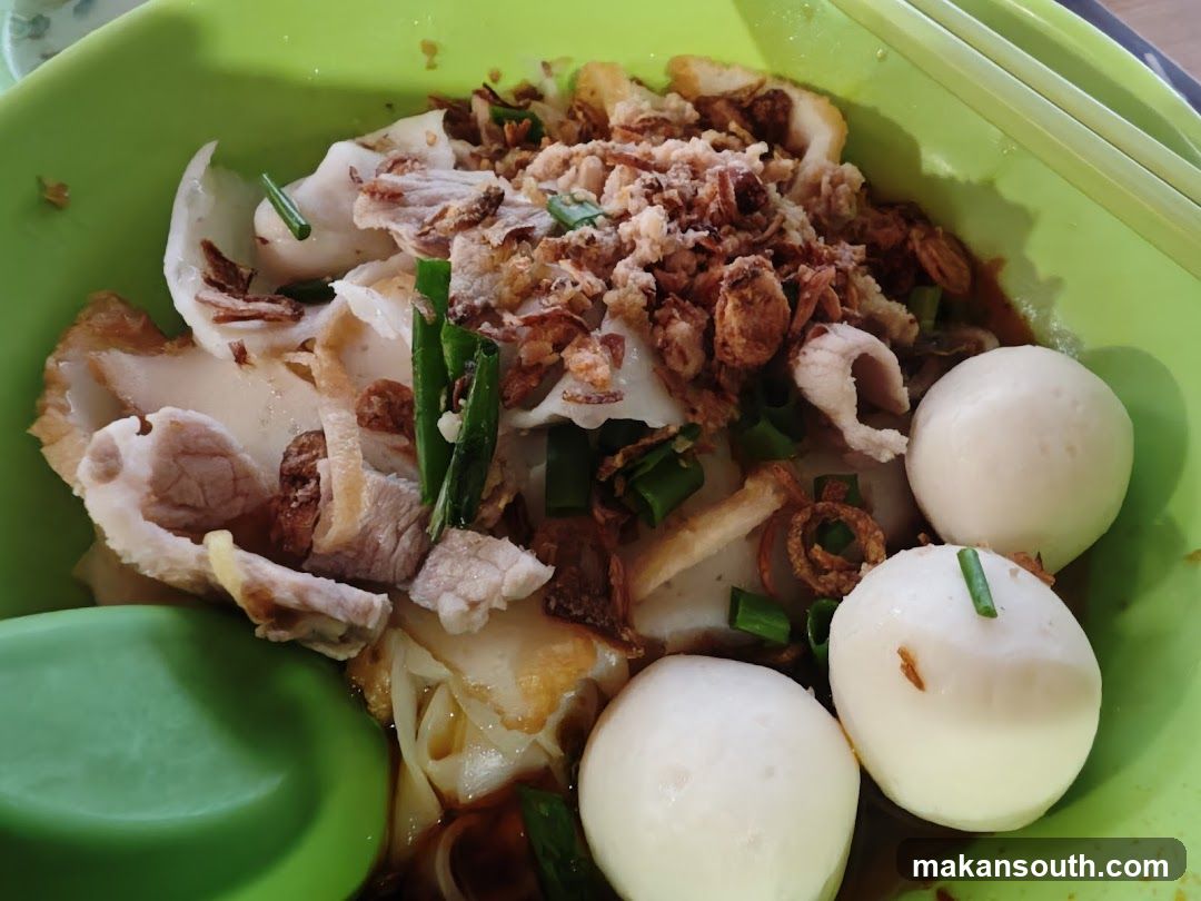Noodle Dish with Fish Balls