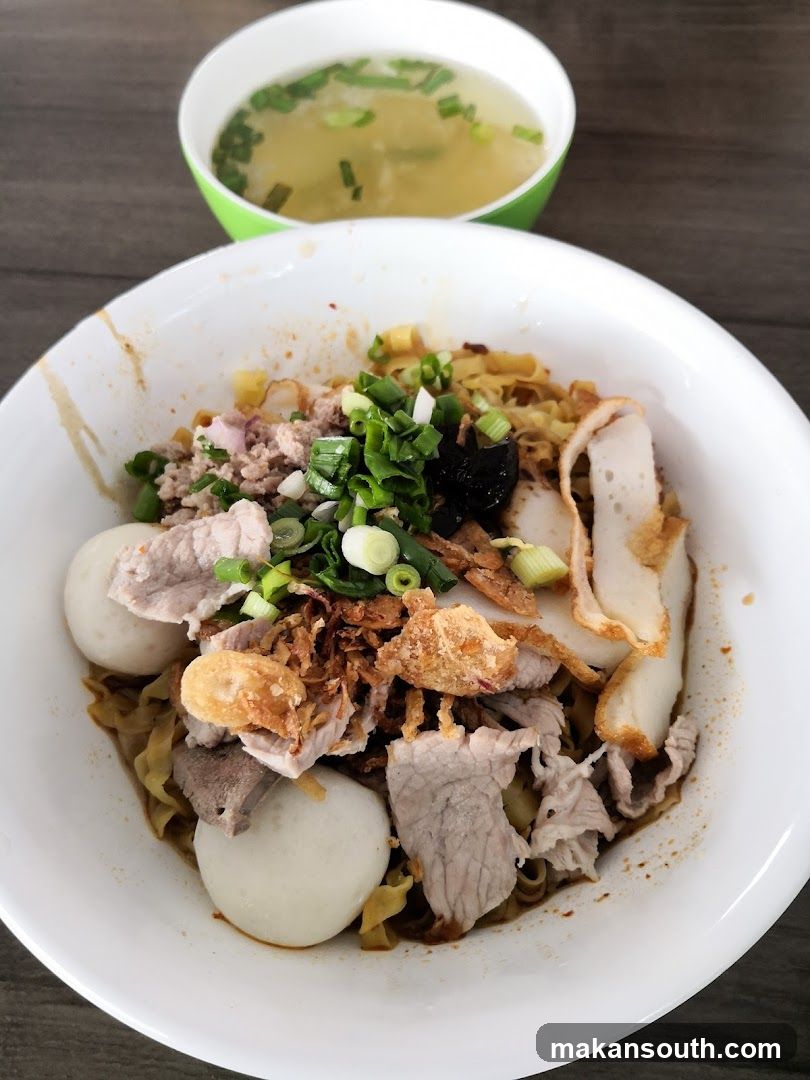 Noodles with Pork and Fish Balls