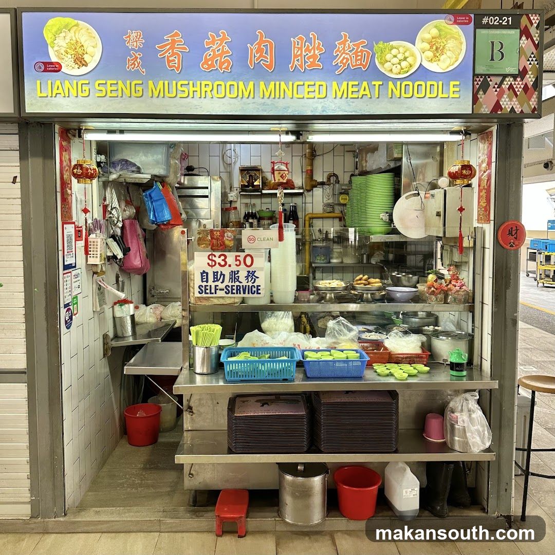 Liang Seng Mushroom Minced Meat Noodle Stall