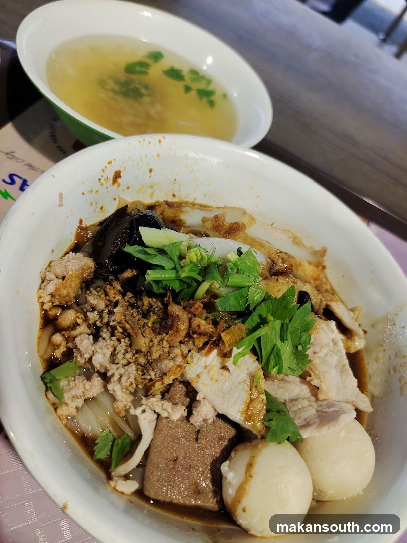 Noodle Soup with Side of Broth