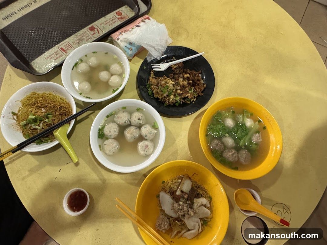 Table with food