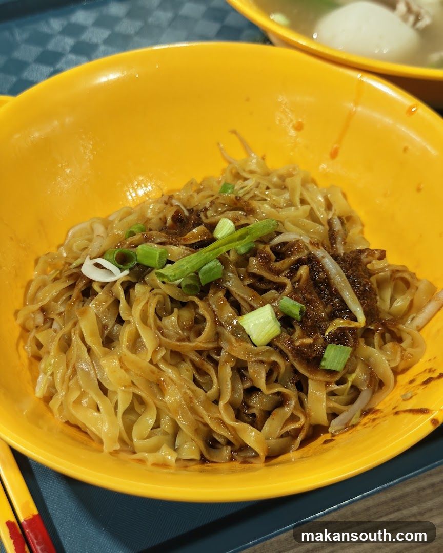 Noodles in a Yellow Bowl