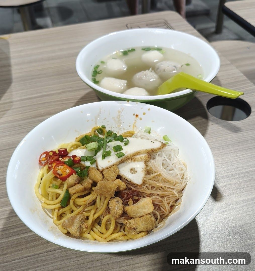Noodles and Fishball Soup