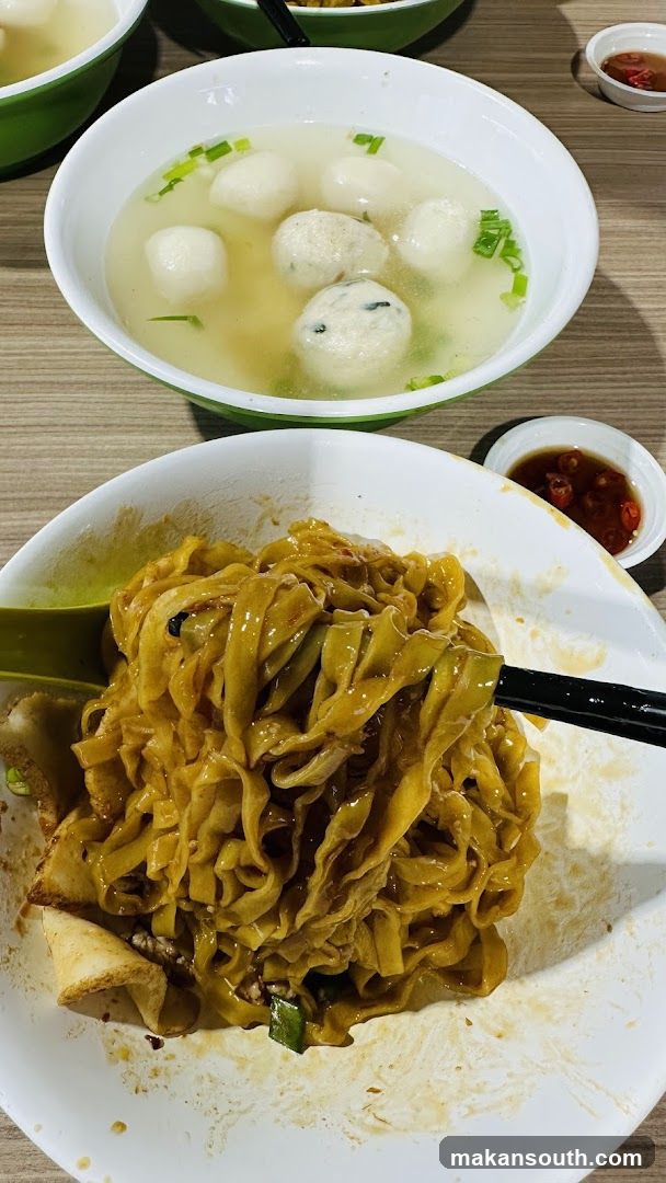 Noodles and Fish Ball Soup