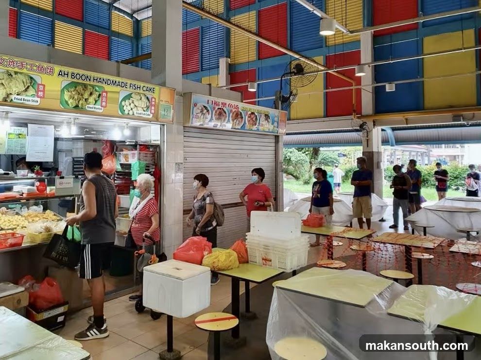 Food Stall with Customers