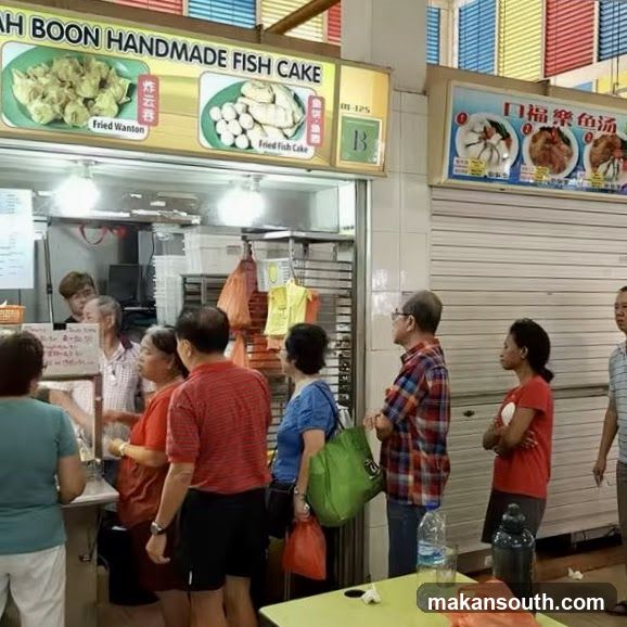 Food Stall with Customers