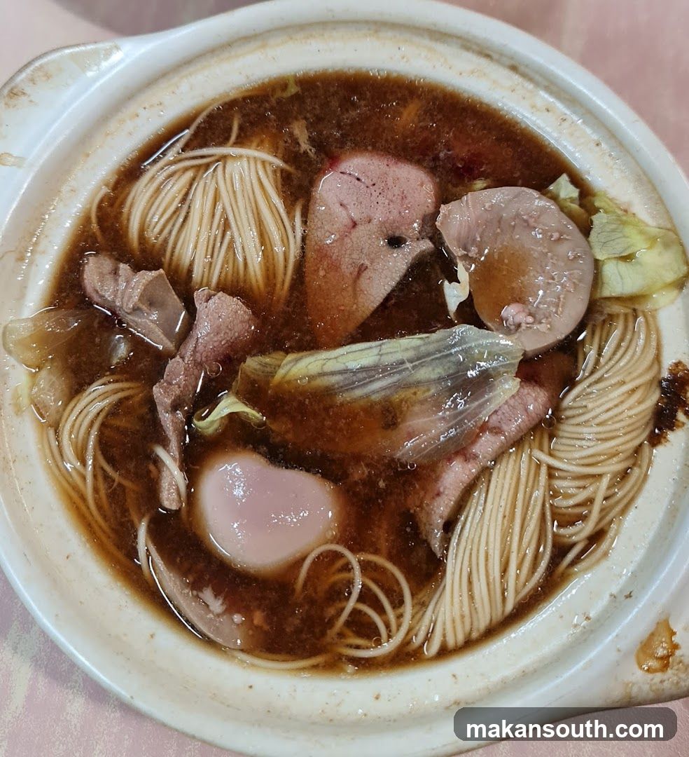 Noodle Soup with Meat and Vegetables