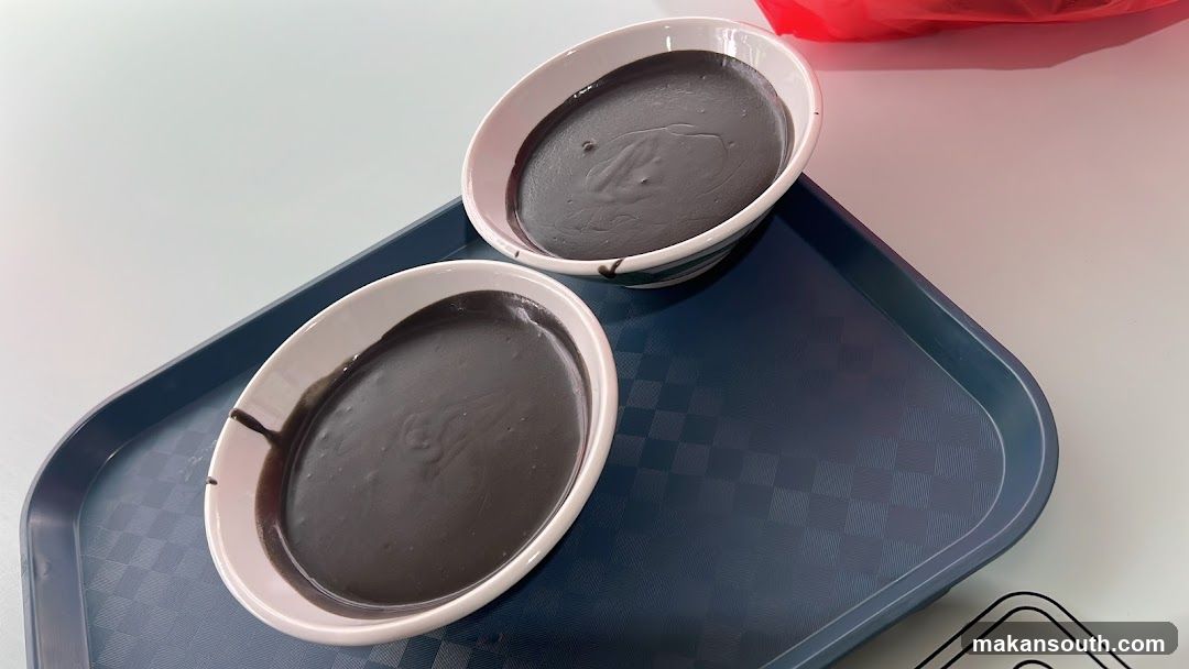 Two Bowls of Black Sesame Paste