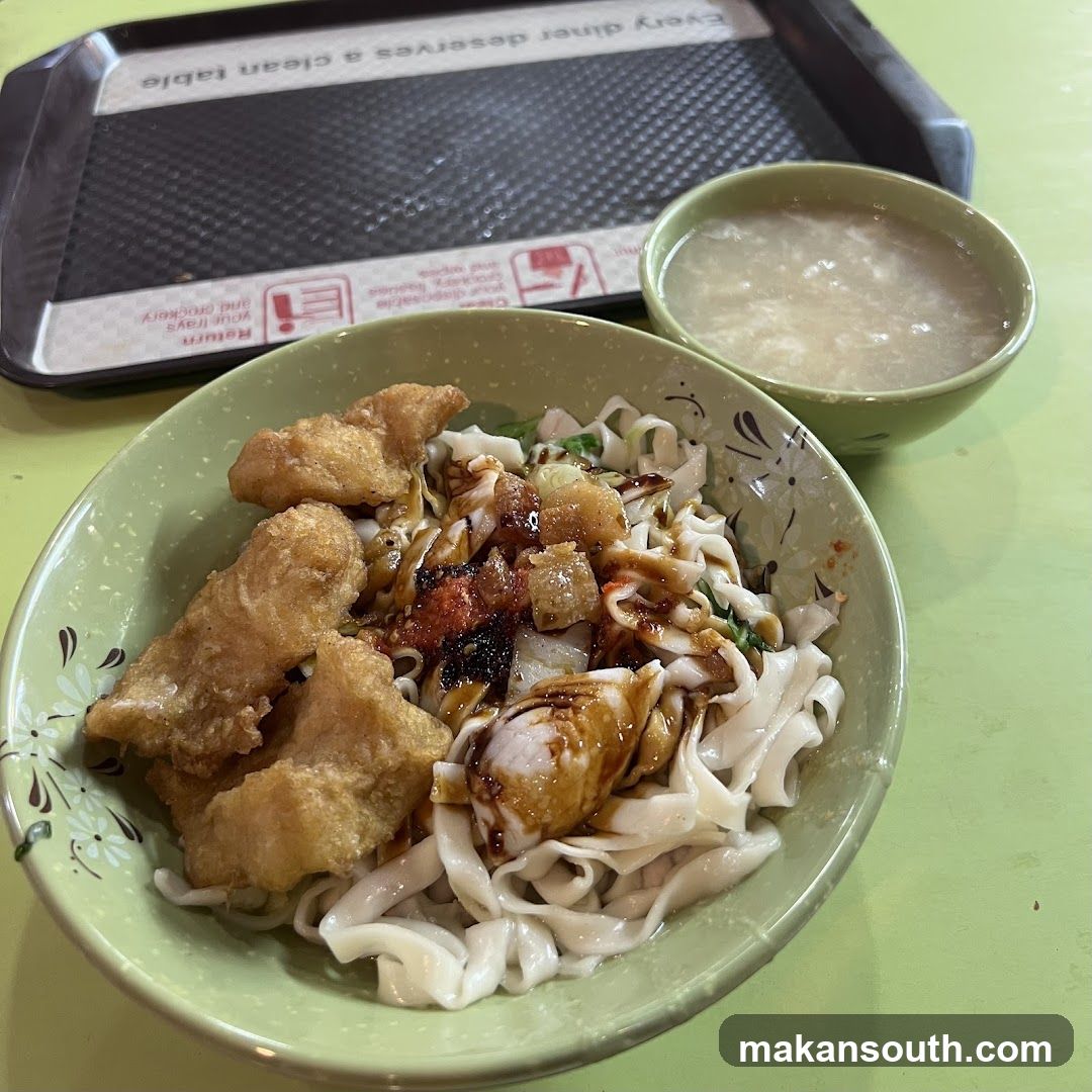 Noodles with Fried Fish and Soup