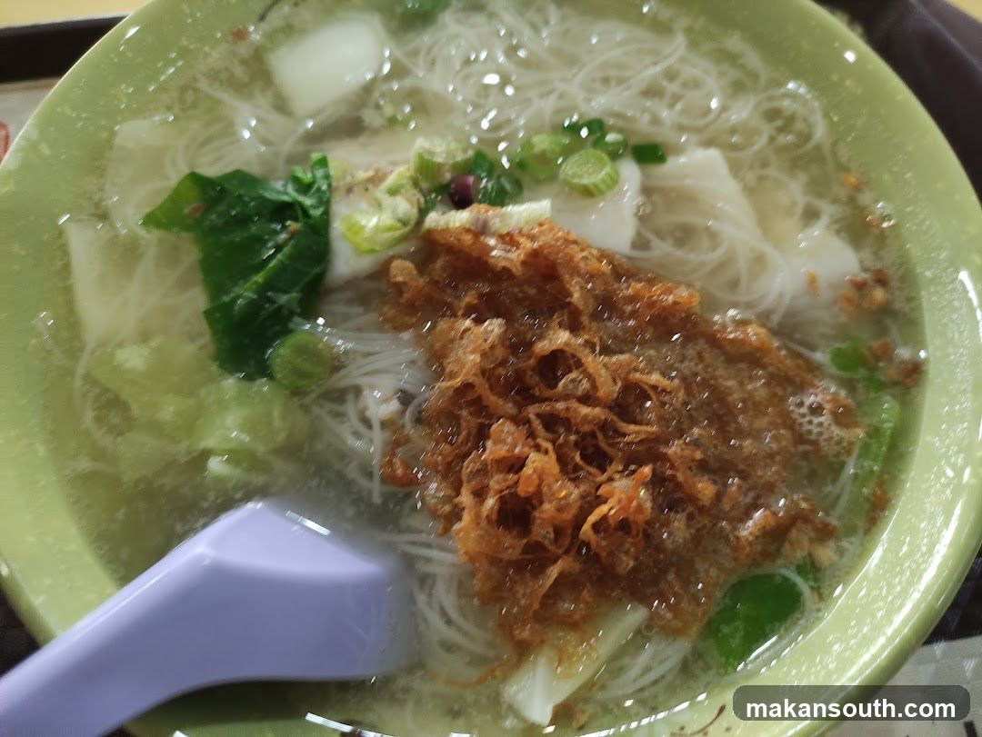 Noodle Soup with Fried Shallots