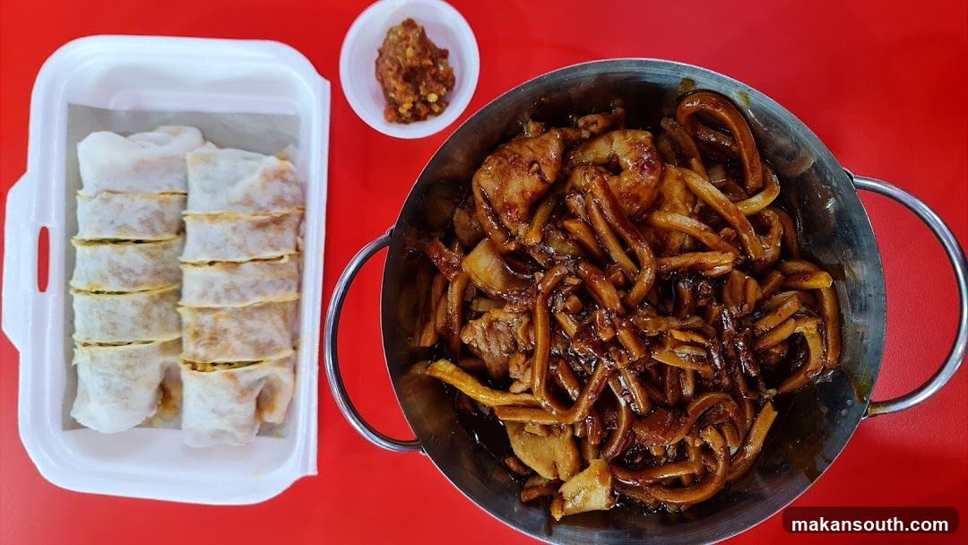 Noodles and Spring Rolls