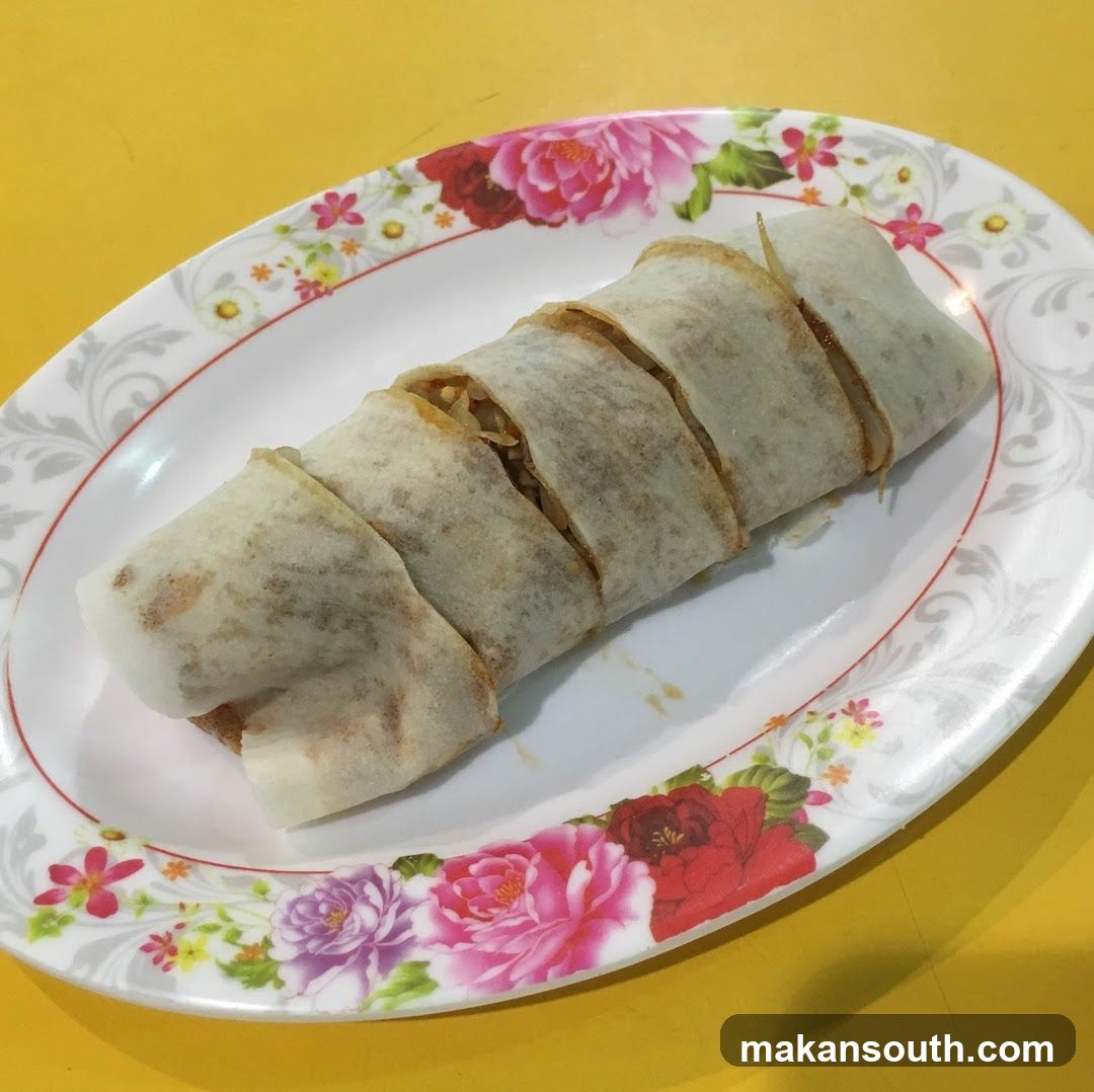 Spring Roll on a Plate