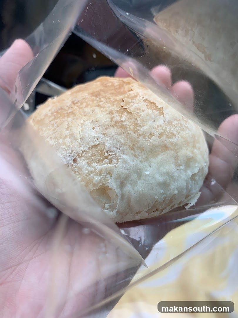 Pastry in plastic bag